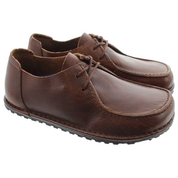 BIRKENSTOCK Mens Utti Lace Shoes In Roast
