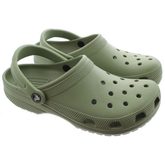 CROCS Adults Classic Clogs In Moss