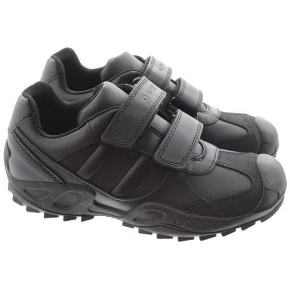 GEOX Kids New Savage Velcro Shoes In Black