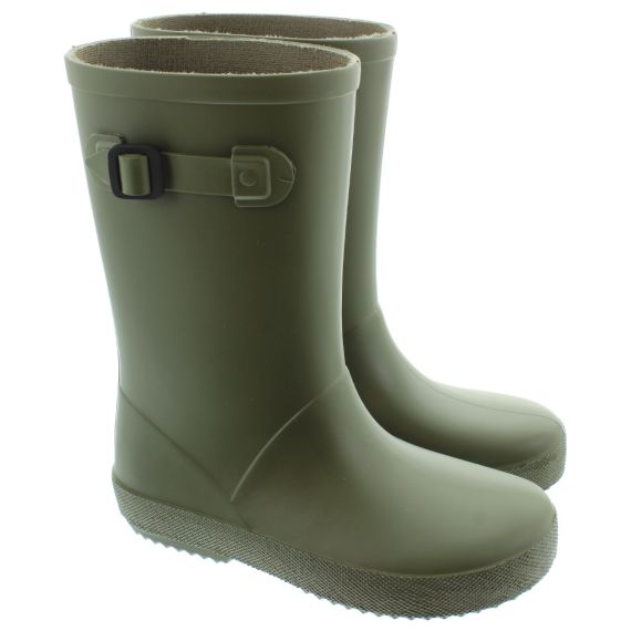 IGOR Kids Splash Euri Welly Boots In Khaki Green