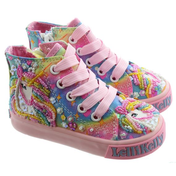 LELLI KELLY Kids LK4155 Baby Unicorn Boots In Multi