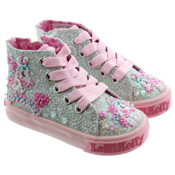 LELLI KELLY Kids LK4157 Baby Unicorn Boots In Silver
