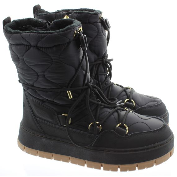 PAJAR Ladies Calypsa Calf Snow Boots In Black