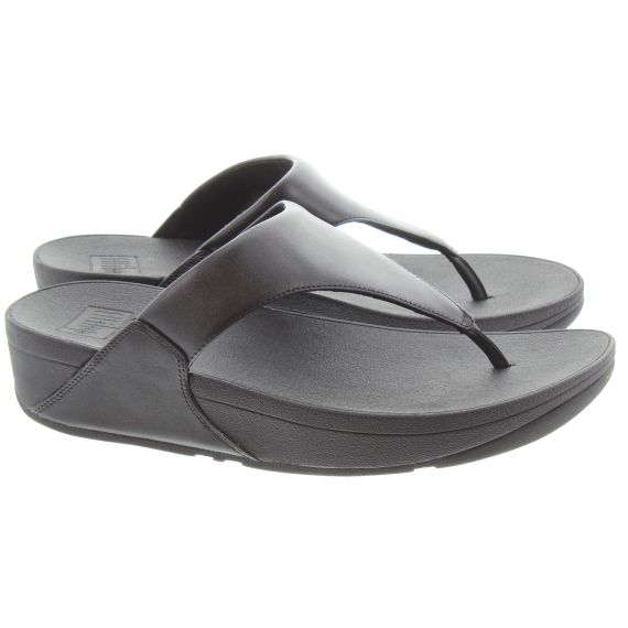 FITFLOP Ladies Lulu Toe Thong Sandals in Black