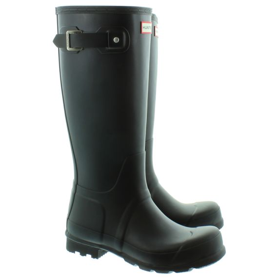 HUNTER Mens Original Tall Wellingtons in Black