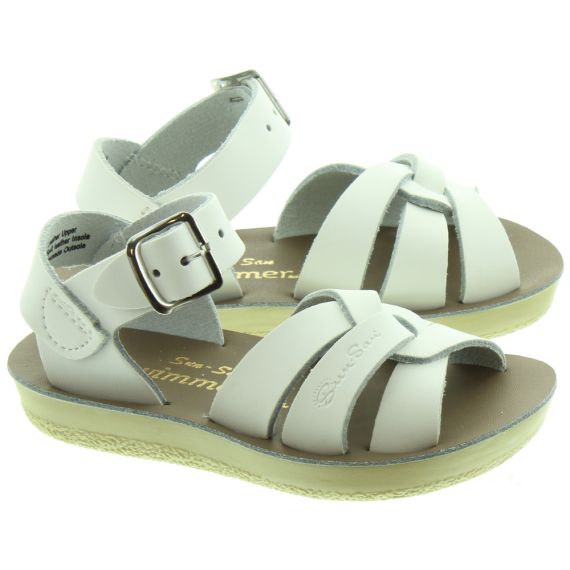 SALT WATER Kids Swimmer Sandals In White