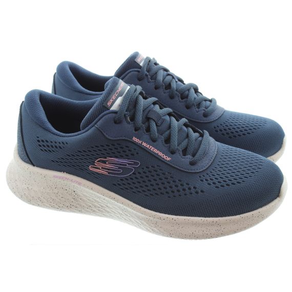 SKECHERS Ladies 150198 Waterproof Trainers In Navy