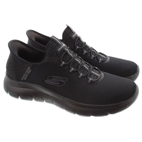 SKECHERS Mens 232457 Summits High Range Slip Ins In Black