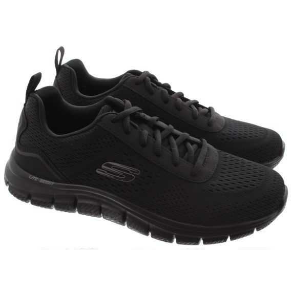 SKECHERS Mens 232758 Track Leshur Trainers In Black