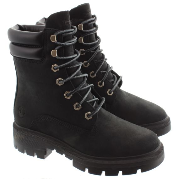 TIMBERLAND Ladies Cortina Valley Waterproof Lace Boots In Black