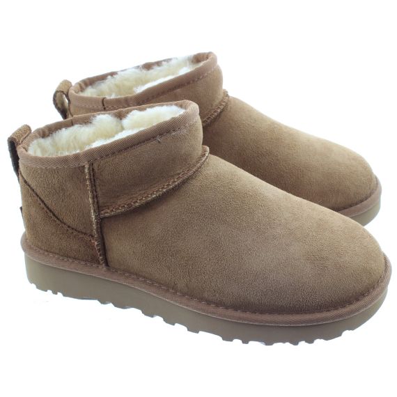 UGG Ladies Classic Ultra Mini in Chestnut